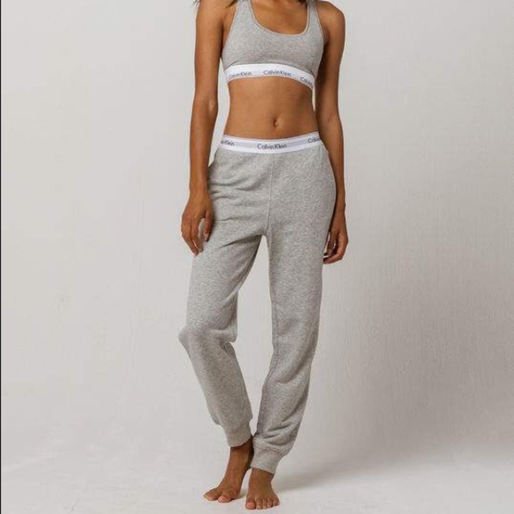 Calvin Klein gray cotton joggers